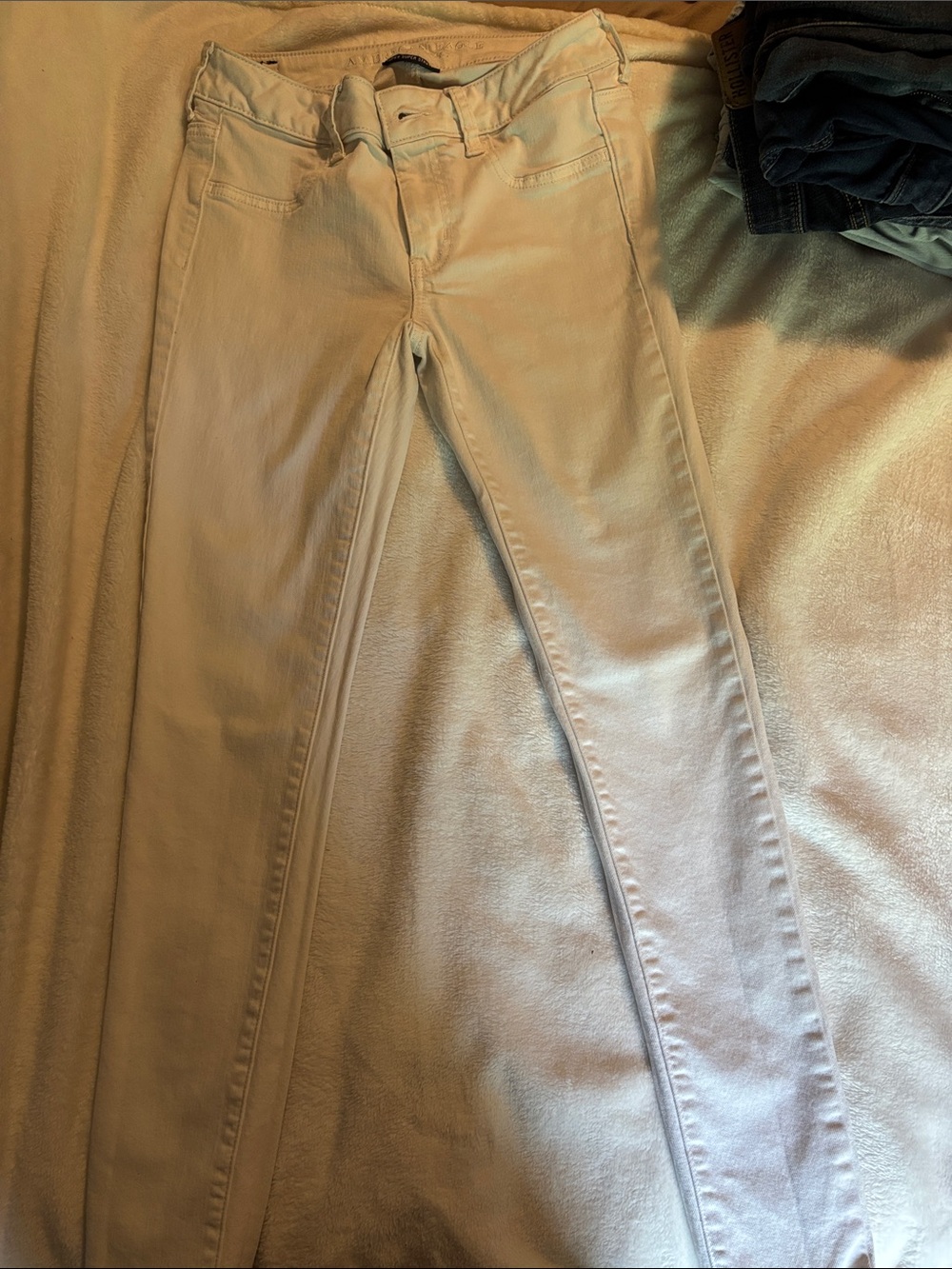 American Eagle Outfitters WHITE Skinny Stretch Pants